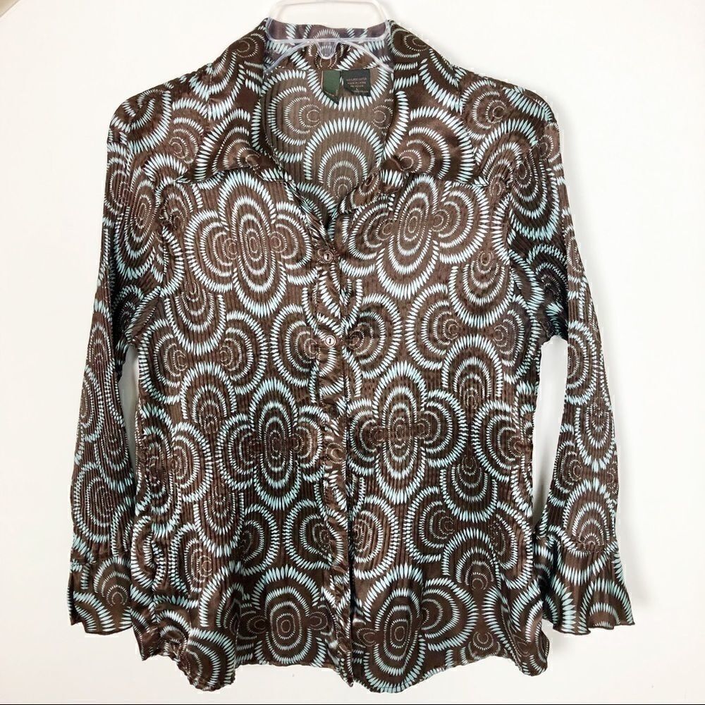 Sere Nade Button Down Blouse - Size Large